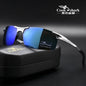 FoxDrop™ Cook Shark's new aluminum magnesium sunglasses men's sunglasses HD polarized driving drivers color glasses tide