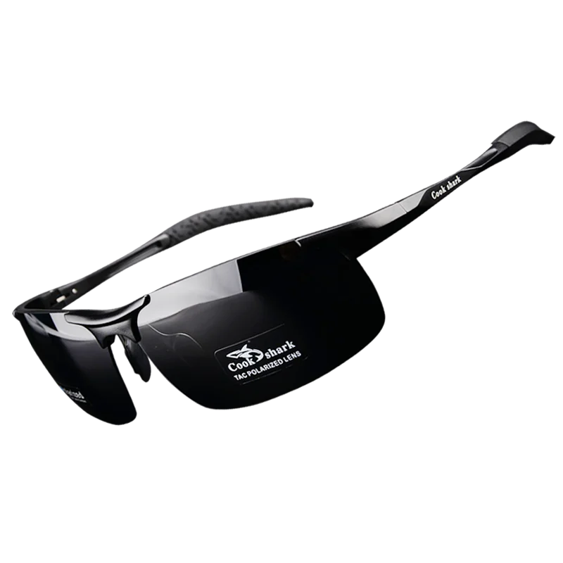FoxDrop™ Cook Shark's new aluminum magnesium sunglasses men's sunglasses HD polarized driving drivers color glasses tide