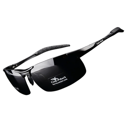 FoxDrop™ Cook Shark's new aluminum magnesium sunglasses men's sunglasses HD polarized driving drivers color glasses tide