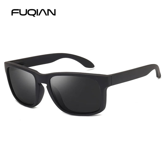 FoxDrop™ Classic Fashion Square Polarized Sunglasses Men Vintage Plastic Male Sun Glasses Women Stylish Black Outdoor Sports Shades UV400
