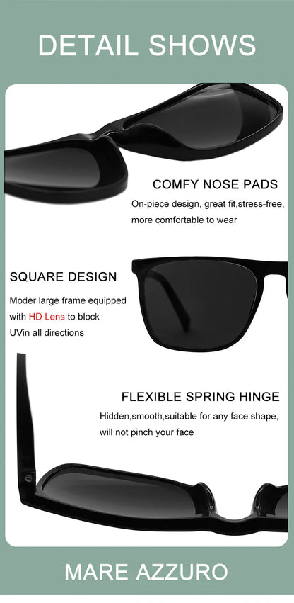 FoxDrop™ Reading Sunglasses Men Outdoor High Guality Large Reader Sunglasses Brand Design Sun Reading Glasses 0.5 1 1.5 1.75 2 2.5 2.75 3