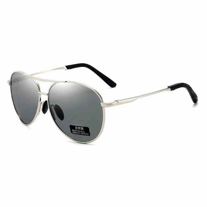 FoxDrop™ Aviation Metail Frame Polarized Sunglasses Men Color Changing Sun Glasses  Pilot Male Day Night Vision Driving