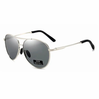 FoxDrop™ Aviation Metail Frame Polarized Sunglasses Men Color Changing Sun Glasses  Pilot Male Day Night Vision Driving