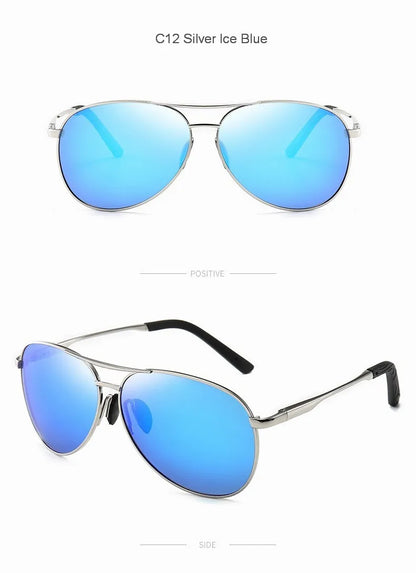 FoxDrop™ Aviation Metail Frame Polarized Sunglasses Men Color Changing Sun Glasses  Pilot Male Day Night Vision Driving