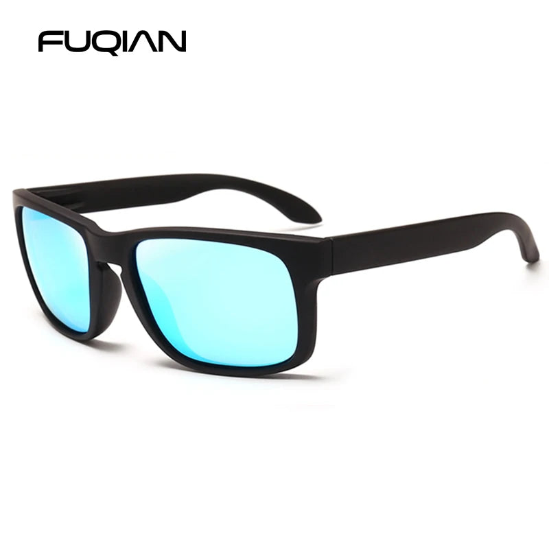 FoxDrop™ Classic Fashion Square Polarized Sunglasses Men Vintage Plastic Male Sun Glasses Women Stylish Black Outdoor Sports Shades UV400