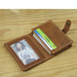 FoxDrop™ Portefeuilles de cartes en cuir véritable de luxe pour hommes, porte-cartes de crédit pour femmes, porte-cartes et pièces d'identité, organisateur pour hommes, porte-cartes de visite
