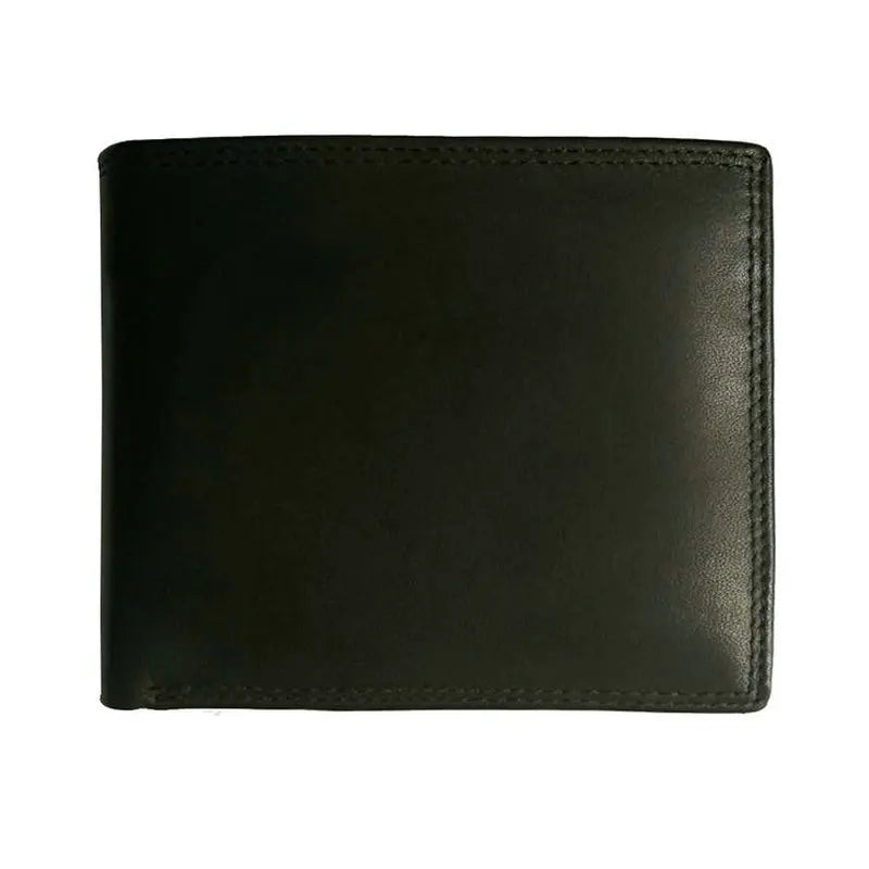 Cartera FoxDrop™ de piel de vacuno para hombre con monedero, estilo vintage, de piel auténtica marrón, con tarjetero.