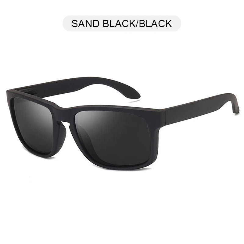 FoxDrop™ Classic Fashion Square Polarized Sunglasses Men Vintage Plastic Male Sun Glasses Women Stylish Black Outdoor Sports Shades UV400