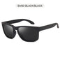 FoxDrop™ Classic Fashion Square Polarized Sunglasses Men Vintage Plastic Male Sun Glasses Women Stylish Black Outdoor Sports Shades UV400