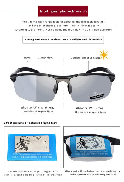 FoxDrop™ Cook Shark's new aluminum magnesium sunglasses men's sunglasses HD polarized driving drivers color glasses tide
