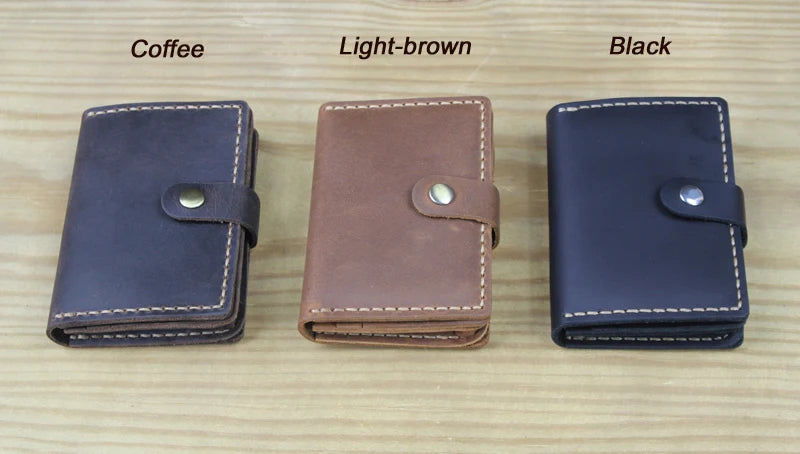FoxDrop™ Portefeuilles de cartes en cuir véritable de luxe pour hommes, porte-cartes de crédit pour femmes, porte-cartes et pièces d'identité, organisateur pour hommes, porte-cartes de visite