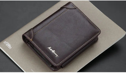 Portefeuilles FoxDrop™ en cuir pour hommes, nouveaux, de haute qualité, fermeture éclair, design court, porte-cartes, porte-monnaie vintage, porte-monnaie pour hommes