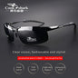 FoxDrop™ Cook Shark's new aluminum magnesium sunglasses men's sunglasses HD polarized driving drivers color glasses tide