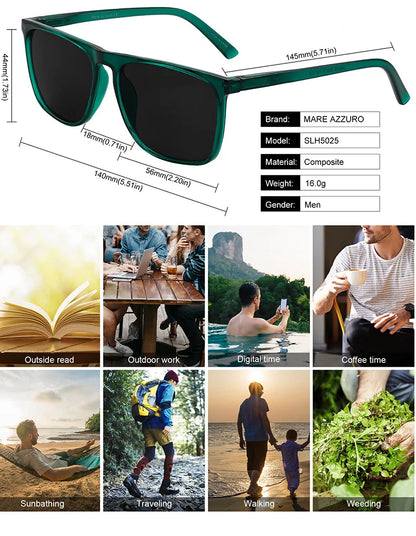FoxDrop™ Reading Sunglasses Men Outdoor High Guality Large Reader Sunglasses Brand Design Sun Reading Glasses 0.5 1 1.5 1.75 2 2.5 2.75 3