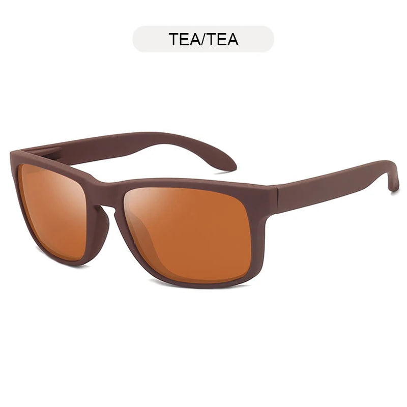 FoxDrop™ Classic Fashion Square Polarized Sunglasses Men Vintage Plastic Male Sun Glasses Women Stylish Black Outdoor Sports Shades UV400