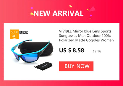 FoxDrop™ VIVIBEE Men Photochromic Sunglasses Black Sports Goggles Women Color Changing Polarized Driving 2025 Discoloration Sun Glasses