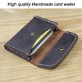 FoxDrop™ Portefeuilles de cartes en cuir véritable de luxe pour hommes, porte-cartes de crédit pour femmes, porte-cartes et pièces d'identité, organisateur pour hommes, porte-cartes de visite