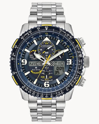 Reloj Citizen Promaster Skyhawk AT con alarma perpetua y cronógrafo para hombre, esfera azul, n.º de artículo: JY8078-52L