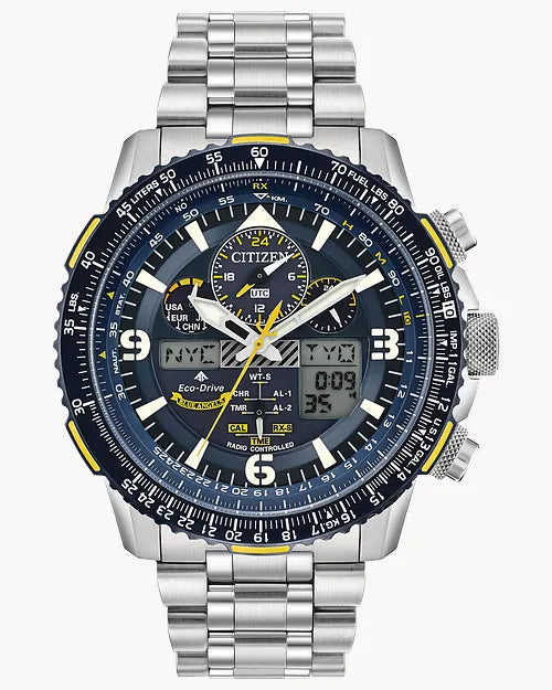 Citizen  Promaster Skyhawk A-T Perpetual Alarm Chronograph Blue Dial Men's Watch Item No. JY8078-52L