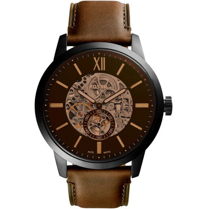 Fossil  Townsman Automatic Black Skeleton Dial Men's Watch Item No. ME3155