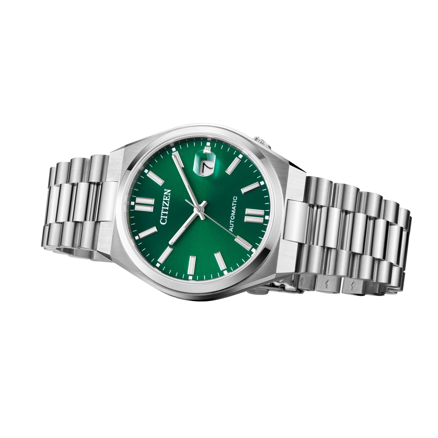 Montre Citizen Tsuyosa automatique à cadran vert, référence NJ0150-81X