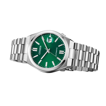 Montre Citizen Tsuyosa automatique à cadran vert, référence NJ0150-81X