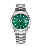 Montre Citizen Tsuyosa automatique à cadran vert, référence NJ0150-81X