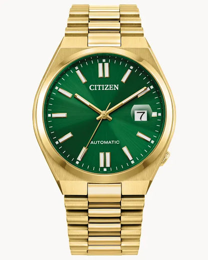 Montre Citizen Tsuyosa automatique à cadran vert, référence NJ0152-51X