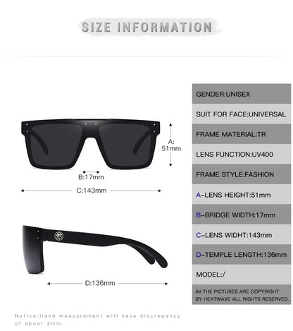 Lunettes de cyclisme FoxDrop™ de haute qualité, verres polarisés pour sports de plein air, verres anti-chaleur HW03