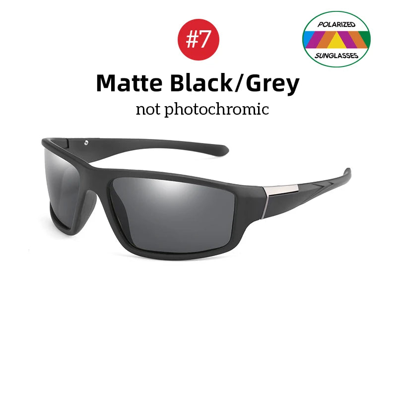 FoxDrop™ VIVIBEE Men Photochromic Sunglasses Black Sports Goggles Women Color Changing Polarized Driving 2025 Discoloration Sun Glasses