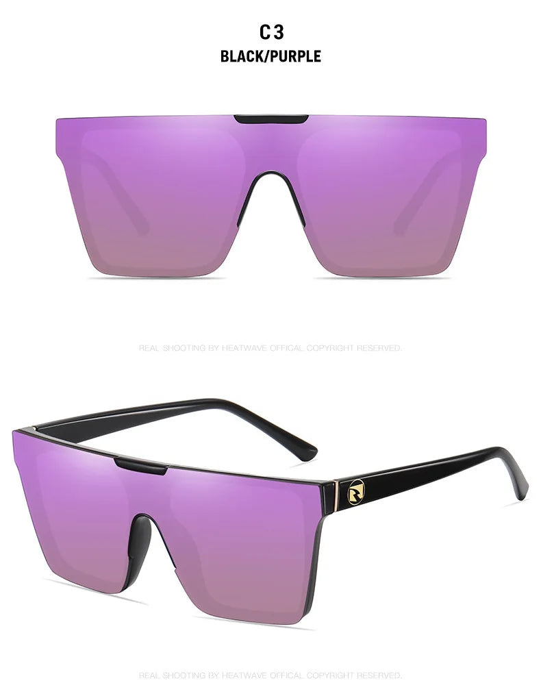 FoxDrop™ HEAT WAVE luxury brand design one-piece fashionable glasses for men and women cross-border driving sunglasses HW04 eyewear
