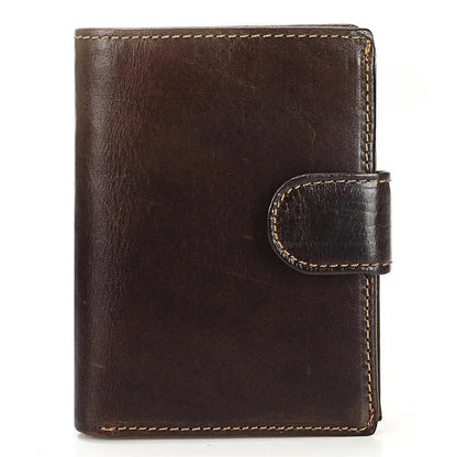 Portefeuille FoxDrop™ pour homme, nouveau, en cuir de vache véritable, porte-monnaie, pochette, moraillon, ouvert, qualité supérieure, style rétro, court