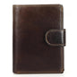 Portefeuille FoxDrop™ pour homme, nouveau, en cuir de vache véritable, porte-monnaie, pochette, moraillon, ouvert, qualité supérieure, style rétro, court