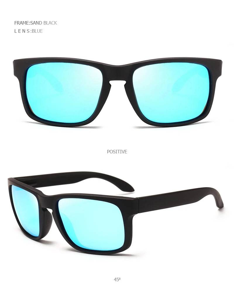 FoxDrop™ Classic Fashion Square Polarized Sunglasses Men Vintage Plastic Male Sun Glasses Women Stylish Black Outdoor Sports Shades UV400