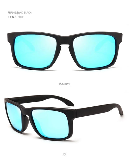 FoxDrop™ Classic Fashion Square Polarized Sunglasses Men Vintage Plastic Male Sun Glasses Women Stylish Black Outdoor Sports Shades UV400