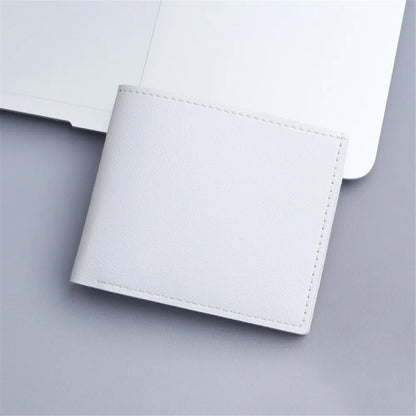 Portefeuille FoxDrop™ pour homme, nouvelle marque, court, à carreaux, horizontal, en cuir souple, grande capacité, multi-cartes