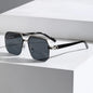 FoxDrop™ Fashion Sunglasses for Men Women HD UV400 Driving Pilot Sun Glasses Half Frame Polarized Mirror Goggles lunettes de soleil homme