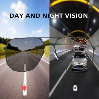 FoxDrop™ CLLOIO Fashion High Quality Photochromic Sunglasses Men Women Polarized Sun Glasses Chameleon Anti-glare Driving Oculos de sol