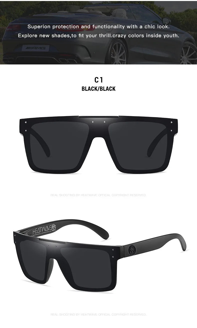 Lunettes de cyclisme FoxDrop™ de haute qualité, verres polarisés pour sports de plein air, verres anti-chaleur HW03