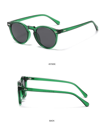 FoxDrop™ Retro Round Sunglasses Men Women Fashion Small Polarized Sun Glasses For Male Female Literary Vintage Shades Driving Eyeglasses