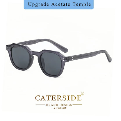 FoxDrop™ CATERSIDE Retro Polarized Sunglasses Men Ultralight TR90 Frame Polygon Women Sun Glasses Outdoor High Quality Travel  Eyewear