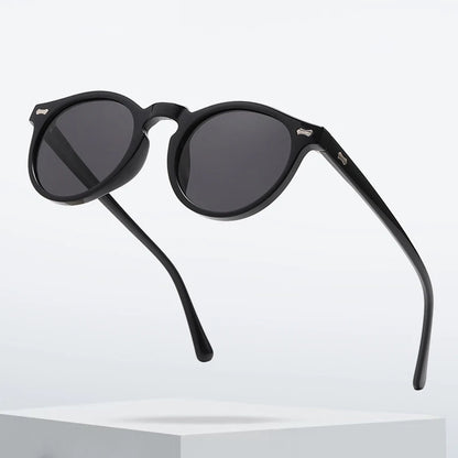 FoxDrop™ Retro Round Sunglasses Men Women Fashion Small Polarized Sun Glasses For Male Female Literary Vintage Shades Driving Eyeglasses