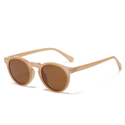FoxDrop™ Retro Round Sunglasses Men Women Fashion Small Polarized Sun Glasses For Male Female Literary Vintage Shades Driving Eyeglasses