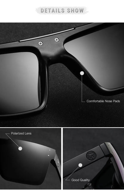 Lunettes de cyclisme FoxDrop™ de haute qualité, verres polarisés pour sports de plein air, verres anti-chaleur HW03
