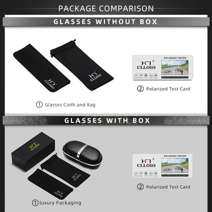 FoxDrop™ CLLOIO New Aluminum Polarized Photochromic Sunglasses Men Polarized Day Night Driving Glasses Anti-Glare Chameleon Oculos de sol