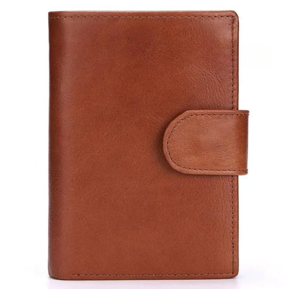 Portefeuille FoxDrop™ pour homme, nouveau, en cuir de vache véritable, porte-monnaie, pochette, moraillon, ouvert, qualité supérieure, style rétro, court