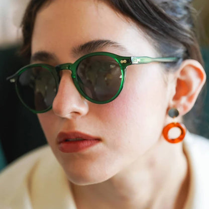 FoxDrop™ Retro Round Sunglasses Men Women Fashion Small Polarized Sun Glasses For Male Female Literary Vintage Shades Driving Eyeglasses