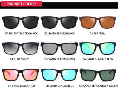FoxDrop™ Classic Fashion Square Polarized Sunglasses Men Vintage Plastic Male Sun Glasses Women Stylish Black Outdoor Sports Shades UV400