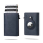 Portefeuille intelligent Airtag en cuir de vache FoxDrop™ CASEKEY pour homme, RFID Crazy Horse, fermeture magnétique en cuir de qualité supérieure, porte-cartes de crédit Airtag Pop-Up