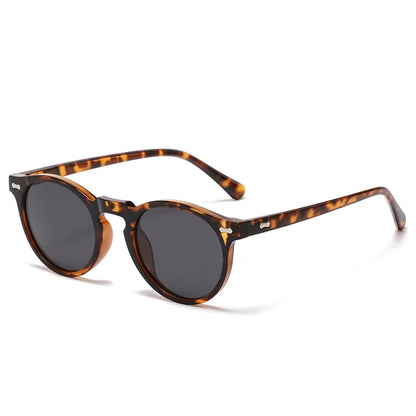 FoxDrop™ Retro Round Sunglasses Men Women Fashion Small Polarized Sun Glasses For Male Female Literary Vintage Shades Driving Eyeglasses